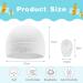 Aolso Newborn Baby Hats Mittens Set - 2pc Baby Caps & 2 Pairs Gloves | White Infant Cotton Set for 0-6 Months - Buy Online on GoSupps.com