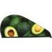 Super Absorbent Fresh Avocados Microfiber Hair Towel Wrap for Women | Quick Dry Coral Velvet Cap for Long Curly & Thick Hair - Buy Online on GoSupps.com