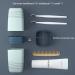 Jadin Travel Toothbrush Cup Set - 2 Creative Toothbrushes & Etui for Camping Business Trips Home & School (White/Green) - Buy Online on GoSupps.com