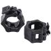Tioamy dumbbell closures closure barbell collapsing collars dumbbell clamps for Olympic barbell rod 50mm weightlifting bar spinlock 1 pair for the gym The exercise black