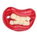 Funny Baby Pacifier Cute Baby Pacifier Funny Anti-Off Silicone Pacifier for Newborns Toddlers (3 eight teeth)
