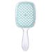 Comb Fluffy Shaped Comb Mesh Comb Wide Tooth Air Cushion Comb Massage Hair Brush Styling Tool Wide Tooth Comb (Color : Transparent Blue)