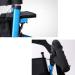 Elderly Walker Aluminum Alloy Walking Armrest Frame with Wheels with Pedals Height Adjustable with Shopping Bag Maximum Load 136kg Blue Compact Interesting - Buy Online on GoSupps.com