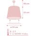 Dalber Children's Lamp - Pink Star Pendant & Ceiling Light | E27 for Kids' Rooms - Buy Online on GoSupps.com