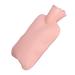 Heat bottle small portable rubber heat bottle pressure-proof large contact area for warm feet as cold protection for dormitory bedroom (pink)