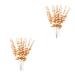 Zerodeko 20 Pcs Eucalyptus Leaves Artificial Leaves Artificial Greenery Stems Artificial Flowers Wedding Centerpiece Home Decor Gold Wedding Decor Household Decor Vase Bouquet Plastic Touch Goldenx2pcs 38X3CMx2pcs