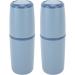 Yunseity Travel Toothbrush Box & Toothpaste Case Holder - Stylish Travel Accessory for Business Trips (Dark Blue - Buy Online on GoSupps.com