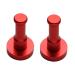 Zerodeko Wall Mounted Clothing Rack 2pcs Black Robe Wall Mount Clothing Mount Robe Hook Hat Coat Hook Clothes Hanger Sponge mediumx2pcs Redx2pcs
