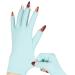 chemotex UV Nail Gloves Professional UPF50+ Protection UV Gloves for Gel Manicures Art Skin Care UV Gloves for Gel Nail Lamp Fingerless Gloves for Protect Hands from Harm Blue