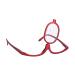 Single Lens Rotating Makeup Glasses for Ladies - 150+ Red | Essential Tool for Precise Eye Makeup Application - Buy Online on GoSupps.com