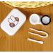 Buy 2 Packs Mini Travel Contact Lens Box Set - Portable Holder Tweezers & Mirror for Easy Travel - Buy Online on GoSupps.com