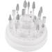 SKISUNO Nail Bit Holder 1pc 48 Nail Bit Organizer Nail Grinding Head Nail Bit Stand Teeth Gems Kit Manicure Drill Bits Holder Nail Drill Bit Organizer Display White Multicolor Bracket Box Size 1 White - Buy Online on GoSupps.com