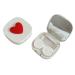 HNsdsvcd Portable Contact Lens Box Square Heart Shaped Travel Storage Case Pocket Size Contact Lens Box a