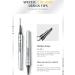  TiLLOw Blapee Eyebrow Pencil Atikisoi Eyebrow Pencil Eyebrow Pencil 4-Tip Microblade Brow Pen Long-Lasting Waterproof Natural Eyebrow Pen(2PCS) (Black) - Buy Online on GoSupps.com