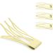Mbsomnus 18-Piece Double Grip Hair Clips - Snap Metal Barrettes for Women and Girls - Light Yellow Hair Accessories for Styling and Salons - Buy Online on GoSupps.com