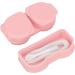 HURRISE Pink Contact Lens Case - Portable Dustproof Travel Kit with Tweezer for Lenses - Ideal for International Shipping - Buy Online on GoSupps.com