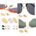 MARABO Silicone Glasses Nose Pads - Non-Slip Silver Pads for Comfort & Support | 1 Pair - Buy Online on GoSupps.com