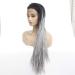 Shop Gradient Long Straight Front Lace Wig with Braids - International Shipping Available - Buy Online on GoSupps.com