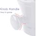 Linkidea Ceramic Shaving Mug with Knob Handle - Deep Size Wet Shaving Cup in White - Buy Online on GoSupps.com