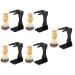 PopetPop 5 sets of razor set display holder for razor men black suits shaving brushes and bowl shaving organizer hairdresser hairdresser shaving brush jack third gang man brushes acrylic