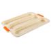 Alipis 1pc 3 Bread Silicone Mold Silicone Molds Hot Dog Molds French Bread Mould Cake Second Generation 34.5x24cm White