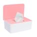 Wet wipes box plastic wet wipes donor storage box for wet wipes napkin box with lid tissue storage case paper box baby cloth case white powder cover