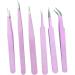6pcs Anti-Static Tweezers Set - Precision Stainless Steel for Eyebrows Eyelashes & BGA Electronics | International Shipping - Buy Online on GoSupps.com