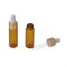 Enslz 15 Mini Amber Glass Bottles (5ml) - Refillable Essential Oil Perfume & Cosmetics Storage with Golden Screw Caps - Perfect for Samples & Travel - Buy Online on GoSupps.com