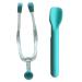 Soft Silicone Contact Lenses Remover and Insertion Tool Contact Tweezers and Soft Scoop for Girls Lady with Long Nails (Green)