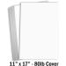 Hamilco White Cardstock Thick 11x17 Paper - Heavy Weight 80 lb Cover Card Stock 25 Pack - Buy Online on GoSupps.com