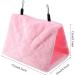 Tnfeeon Bird Hammock Winter Warm House | Soft Plush Fluffy Hideaway for Hamster Bird Macaw Budgies | S Pink - Buy Online on GoSupps.com