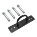 Wall Workout Anchors - Heavy Duty Wall Kit U-Shaped Workout Wall Anchors | Simple Install Hook Plate Multi-Use Home Gym Wall Anchors Pad Eye Plate U Hooks for Resistance Bands