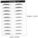 Housoutil Black Eyebrows 4 Sheets Pairs Eyebrow Makeup Tools Artificial Eyebrow Patch Eyebrow Stickers Water Proof 3d - Buy Online on GoSupps.com