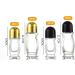 Jihuoo 50ml Clear Glass Roll-On Bottles - Empty Essential Oil Roller Bottles with Golden Covers - Perfect for Aromatherapy | International Shipping - Buy Online on GoSupps.com