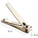 QXSJEDYCH Nail Clippers Gold Carbon Steel Nail Clipper Cutter Professional Manicure Trimmer Toe Nail Clipper Household Nail Scissors with File Nails - Buy Online on GoSupps.com
