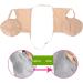 Adjustable Reusable Underarm Sweat Pads - Skin Color Armpit Guards with Elastic Strap - Buy Online on GoSupps.com