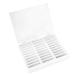 Failed nail showcase 30 grille empty nail storage box nail art decoration container nail tip holder Perfect for storing a variety of nail art decorations (white)
