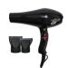 Professional Salon Ionic Blow Dryer 2200W Hair Dryer with Nozzle Powerful Hairdryer Fast Drying Blow Hair-Dryer AC Motor 2 Speed and 3 Heat Long Cable Light Quiet for Home and Salon Women Men Black