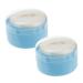 2 pi ces Bo te de Rangement pour Poudre Gar on Fille tui Doux pour Houppette de Protection Peau D licate et Tout- Design Pratique et L ger Bleu