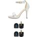 4 Pcs Black Plastic High Heel Tips for Lady Shoes - 15mm x 13mm - Buy Online on GoSupps.com