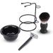 Men's Beard Shaving Set - Professional Butterfly Open Double Edge Razor, Brush, Bowl, Stand Holder - Wet Shave & Beard Kit Gift - Buy Online on GoSupps.com