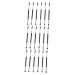 Housoutil 18 Pcs Eyebrow Brush Mascara Brush Lady Tools Women s Suits Lash Tool Double Ended Eyebrow Brush Spoolie Brush Eyebrow Grooming Tool Eye Makeup Suite Portable Women's 16x1cmx3pcs Blackx3pcs