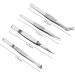 Multi-Function Tool Precision Tweezers 4 Pieces of Precision Tweezers Stainless Steel Thick Electronic Pliers Eyebrow Tweezers Non-Slip Makeup Repair Other Onecolor - Buy Online on GoSupps.com
