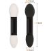 KINGMAS 100 Pcs Disposable Double Ended Sponge Brush EyeShadow Applicator Makeup Tools (Black) - Buy Online on GoSupps.com