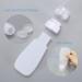 2-Pack Travel Silicone Bottles Set - Wasteland-Proof Refillable Containers with Carrying Bag - Mini 90ml Shampoo & Lotion Bottle - Green & White - Buy Online on GoSupps.com