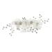 Ipetboom Flower Side Hair Comb Bridal Rhinestone Wedding Hair Accessories for Brides Hair Combs for Women Accessories Tiara for Girls Bridal Headpiece Miss Manual Rhinestones The Flowers