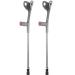 Crutches Cane Lightweight Forearm Crutches Postoperative Rehabilitation Height Adjustable Arm Cuff Crutch Ergonomic Design Comfortable on Wrist Non Skid Adult ng Crutches