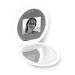 Fenair Sunscreen Testing Mirror with UV Camera  UV Mirror with Lights Checking Facial Sunscreen 2X Magnification Travel Makeup Mirror  Large 3.5 Pocket Mirror