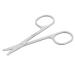 uxcell Stainless Steel Round Tip Facial Mustache Nose Hair Scissor Cutter Trimmer