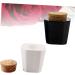 FRCOLOR Set of 2 Nail Art Cup Else Verw Mix Nail Powder Cup Mini Dappen Dish Nail Art Liquid Cup Nail Art Cup Made of Crystal Conical Manicure Tools Bottle Made of Cork White - Buy Online on GoSupps.com